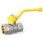 Кран латунный шаровой LD Pride GAS DN40 PN 25 никелированный рычаг муфта-муфта купить в Уфе | "Проконсим"