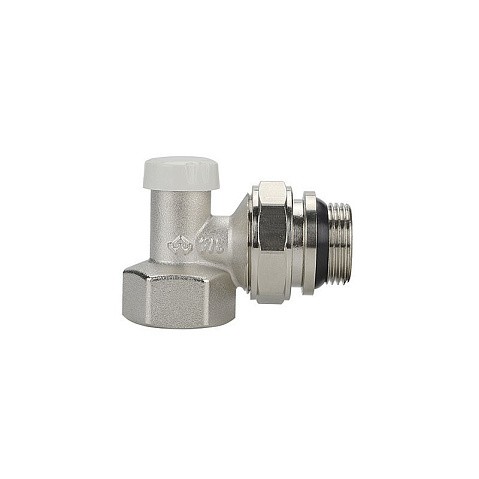 Клапан радиаторный VARMEGA VM10213 DN20 PN10 угловой настроечный G-3/4'' с уплотнением муфта-штуцер купить в Уфе | "Проконсим"