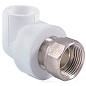 Угольник комбинированный ПП 32-1 1/4'' PN 25 с накидной гайкой белый РТП 14622 купить в Уфе | "Проконсим"