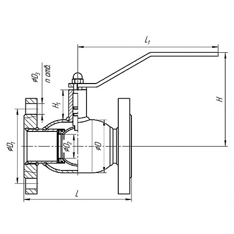 Краны стальные шаровые DN 50-100 PN 16-40 фланцевые под задвижку рычаг Temper купить в Уфе | "Проконсим" Краны стальные шаровые DN 50-100 PN 16-40 фланцевые под задвижку рычаг Temper купить в Уфе | "Проконсим"