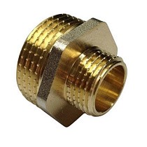 Акция! Ниппели латунные никелированные DN 20-32 PN 40 штуцер-штуцер переходный Ду  Дн 25х1" Ру  соед. (212400358) со склада Проконсим в Уфе