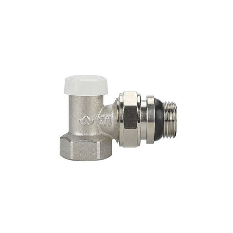 Клапан радиаторный VARMEGA VM10211 DN15 PN10 угловой настроечный G-1/2'' с уплотнением муфта-штуцер купить в Уфе | "Проконсим"
