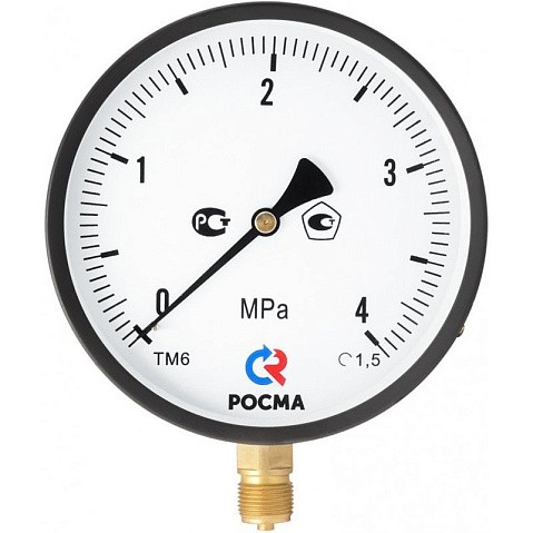 Манометр общетехнический Росма ТМ-610Р.00, до 6МПа M20x1,5, 150мм, радиальное присоединение, класс точности 1.0 купить в Уфе | "Проконсим" Манометр общетехнический Росма ТМ-610Р.00, до 6МПа M20x1,5, 150мм, радиальное присоединение, класс точности 1.0 купить в Уфе | "Проконсим"