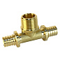 Тройник латунный для PEX труб 20-1/2''-20 PN 16 S-2,8мм под надвижную гильзу Valfex VF.433.AF купить в Уфе | "Проконсим"