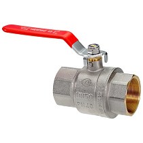 Краны латунные шаровые DN 15-100 PN 25-40 никелированные рычаг муфта-муфта РИДАН BVR-R купить в Уфе | "Проконсим"