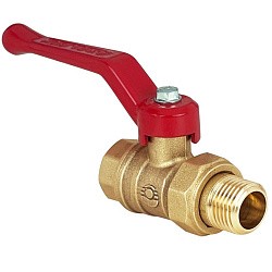  Латунный шаровой кран Ду32 Ру40 Valfex VF.223.LR1.114.DP 11Б27фт1М американка, проход , рычаг. (111401016) со склада Проконсим в Уфе