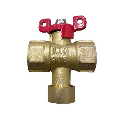 Кран латунный шаровой Пензапромарматура DN15 PN16 G1/2'' с фильтром никелированный полнопроходной муфта-муфта бабочка купить в Уфе | "Проконсим"