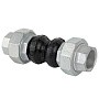 Компенсатор EPDM с оцинкованными чугунными резьбовыми патрубками DN 15 PN 16 Рашворк 505-015-16 купить в Уфе | "Проконсим"
