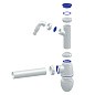 Сифон для мойки Unicorn В510V, 40х40 прямой отвод, 1 1/2'' х40 с отводом для стиральной машины преходник 40х32 купить в Уфе | "Проконсим"