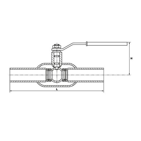 Краны стальные шаровые цельносварные DN 15-200 PN 25-40 приварные рычаг PR купить в Уфе | "Проконсим" Краны стальные шаровые цельносварные DN 15-200 PN 25-40 приварные рычаг PR купить в Уфе | "Проконсим"