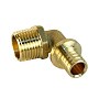 Угольник латунный для PEX труб 16-1/2'' PN 16 S-2,2мм под надвижную гильзу Valfex VF.453.AF купить в Уфе | "Проконсим"