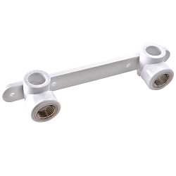  Угольник установочный ПП 20-1/2'' двойной белый РВК 31106 (930659321) со склада Проконсим в Уфе