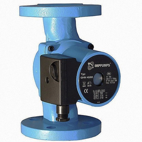 Насос циркуляционный с мокрым ротором GHNM 40-80 F220 210Вт 1х220В 3-скор. фланцевый PN10 120C IMP PUMPS купить в Уфе | "Проконсим"