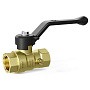 Кран латунный шаровой DN 15 PN 16 под манометр G1/2''-М20х1,5'' муфта-муфта рычаг LD Pride 44.341.15.20