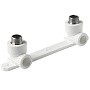 Угольник установочный двойной ПП 20-1/2'' PN 25 с наружной резьбой белый Pro Aqua PA280108P купить в Уфе | "Проконсим"