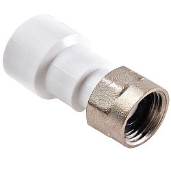  Муфта ПП с накидной гайкой 20-1'' PN 25 белая РВК 20601 (930659152) со склада Проконсим в Уфе