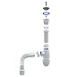 Сифон для мойки Unicorn В220, 40х50 гибкий отвод, 1 1/2'' х40 чаша из нержавеющей стали купить в Уфе | "Проконсим"