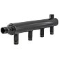 Коллектор распределительный стальной DN 50 PN 16 вход 40-20 12 выходов НР 3/4'' выход под кран Маевского, универсальный PLP купить в Уфе | "Проконсим"