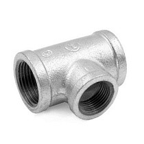 Акция! Тройник чугунный DN 20-50 PN 16 оцинкованный переходный Fittex Plus Ду   Дн 40 1 1/2" Ру  соед. (213200658) со склада Проконсим в Уфе