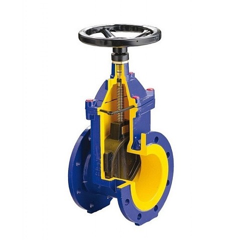 Задвижка чугунная DN 300 PN 16 с обрезиненным клином EPDM 70гр. Zetkama zGAT.111D300C57 купить в Уфе | "Проконсим" (920300113)