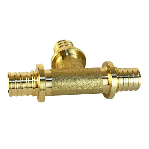 Тройники латунные для PEX труб DN 16-20 PN 16 под надвижную гильзу Valfex VF.431.AF купить в Уфе | "Проконсим"
