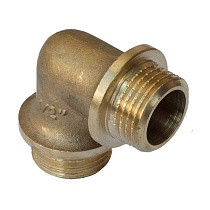  Угольники латунные DN 15-25 PN 40 штуцер-штуцер Ду  Дн 25х1" Ру  соед. (213300310) со склада Проконсим в Уфе