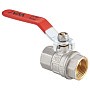 Кран латунный шаровой MVI BV.511 DN 20 PN 40 никелированный полнопроходной муфта-муфта рычаг купить в Уфе | "Проконсим"