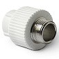 Муфта комбинированная ПП 20-3/4'' PN 25 с наружной резьбой белая Pro Aqua PA23010P купить в Уфе | "Проконсим"