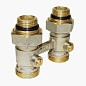 Узел нижнего подключения Vekotrim DN 15 PN 10 прямой двухтрубный 15-3/4'' с ниппелем, штуцер купить в Уфе | "Проконсим"