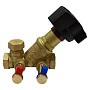 Клапан балансировочный STAD.BY-1-25, DN 25 PN 16 наклонный, латунный Kv 8,40 м3/ч с измерительными ниппелями, дренажный купить в Уфе | "Проконсим"