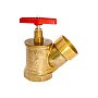 Клапан латунный пожарный угловой 125гр.DN65 PN16 м-шт Цветлит