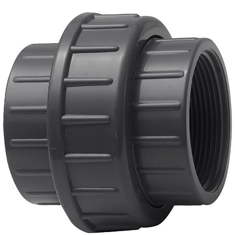 Муфта разборная НПВХ DN 90-3" PN 16 клеевая с внутренней резьбой черная Aquaviva BOG90300 купить в Уфе | "Проконсим"