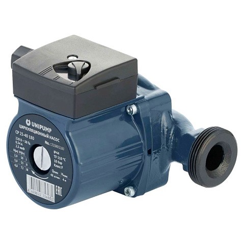 Насос циркуляционный с мокрым ротором UNIPUMP PN 10 110гр. CP 25-40,L 130, 72Вт 1х220В 3х-скоростной резьбовой, 87394 купить в Уфе | "Проконсим"