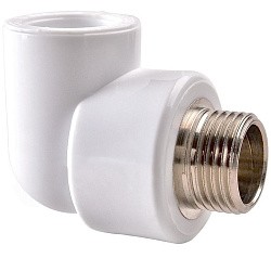  Угольник ПП 32-3/4'' PN 25 белый РВК 70013 (930659306) со склада Проконсим в Уфе