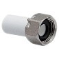 Штуцер для водосчетчика ПП 20-3/4'' PN 25 с накидной гайкой белый РТП 10852 купить в Уфе | "Проконсим"