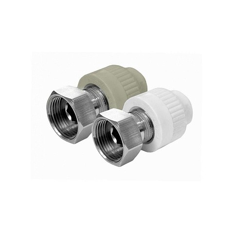 Муфта комбинированная с накидной гайкой VALFEX 20 PN 25 G-1/2'' серая купить в Уфе | "Проконсим"