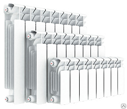  Радиатор биметаллический 20 секц, ширина 1600мм, RIFAR  2780Вт подк. боковое (930350039) со склада Проконсим в Уфе