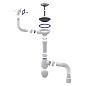 Сифон для мойки Unicorn В425P, 40х50 гибкий отвод, 3 1/2'' х40 чаша из нержавеющей стали, прямоугольный перелив купить в Уфе | "Проконсим"