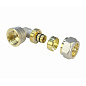 Угольник латунный для PEX труб 16-1/2'' PN 10 обжимной никелированный Valfex VF.352.N  купить в Уфе | "Проконсим"