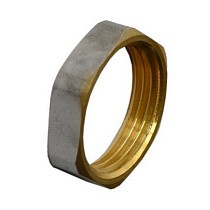 Акция! Контргайки латунные DN 15-50 PN 40 никелированные Ду  Дн 32х1 1/4" Ру  соед. (212300060) со склада Проконсим в Уфе