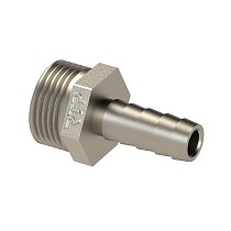  Штуцеры никелированные DN 15-32 PN 40 НР с ершом под шланг прямые Ду  Дн 20х3/4" Ру  соед. (215300575) со склада Проконсим в Уфе