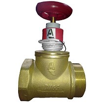Клапан пожарный латунный DN 50-65 PN 16 прямой КПЛП муфта-штуцер с удлиненным шпинделем Апогей купить в Уфе | "Проконсим"