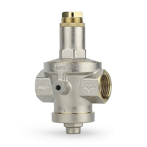 Регулятор давления VARMEGA VM128 DN 25 PN25 мембранный под манометр 4,35kv G-1'' никелированный купить в Уфе | "Проконсим"