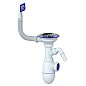 Сифон для мойки Unicorn B430VP, без отвода, 3 1/2'' х40 с отводом для стиральной машины, прямоугольный перелив купить в Уфе | "Проконсим"