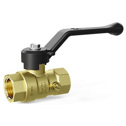 Кран латунный шаровой DN 15 PN 16 под манометр G1/2''хG1/2'' муфта-муфта рычаг LD Pride 44.341.15 купить в Уфе | "Проконсим"