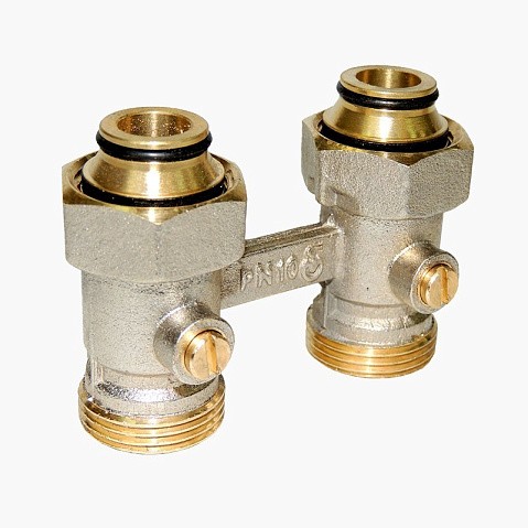 Узел нижнего подключения Vekotrim DN 15 PN 10 прямой двухтрубный 20-3/4'' под евроконус, муфта купить в Уфе | "Проконсим"