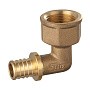 Угольник латунный для PEX DN 16 с внутренней резьбой  1/2'' под надвижную гильзу PLP купить в Уфе | "Проконсим"
