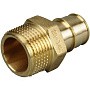 Муфты латунные для PEX труб DN 16-50 PN 10 под надвижную гильзу OP с наружной резьбой ONE PLUS купить в Уфе | "Проконсим"