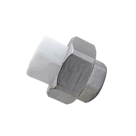 Муфта усиленная комбинированная разъёмная VALFEX 32 PN 25 G-1'' американка-ВР белая купить в Уфе | "Проконсим"