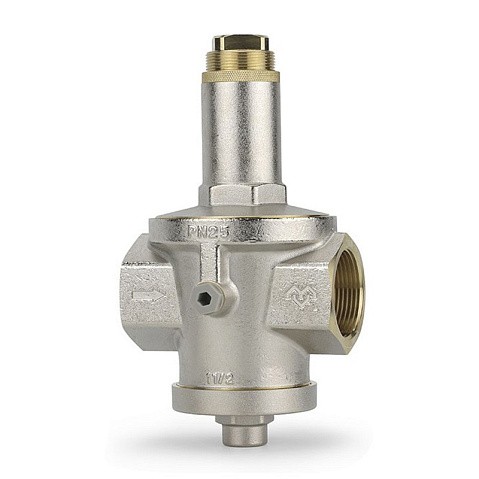 Регулятор давления VARMEGA VM128 DN 40 PN25 мембранный под манометр 13,1kv G-1 1/2'' никелированный купить в Уфе | "Проконсим"